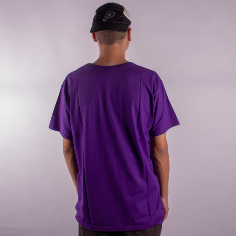 Camiseta Champion Embroidery Trad Logo Script Lilas